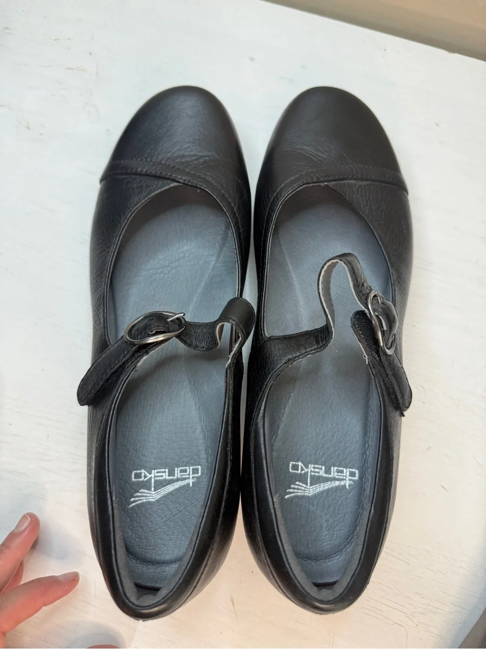Dansko Fawna Mary Jane Shoes Womens EU 42 Black Leather Comfort Career